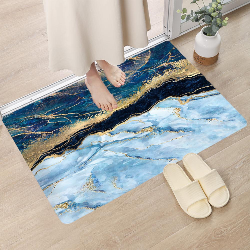 Love Pebble Deurmat Hartvormig Patroon Antislip Deurmat Tapijt Deurmat Flanel Buiten Keuken Woonkamer Mat Vloerkleed 60x40cm