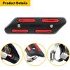 Exhaust Muffler Pipe Heat Shield Cover Guard Heel Universal Black Motorcycle Red