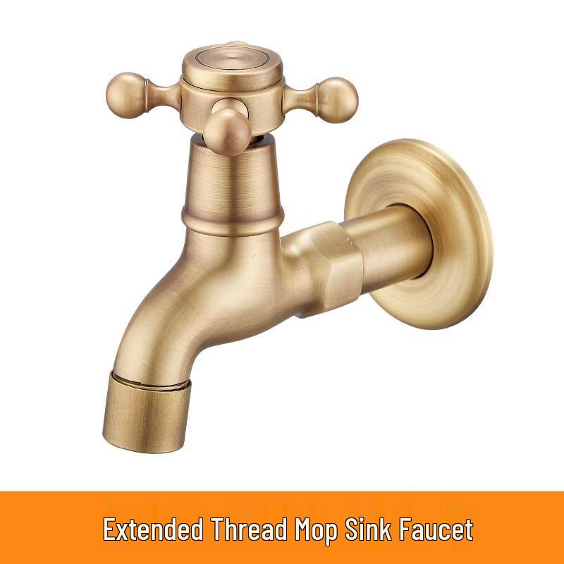 Antique Full Copper Washing Machine & Mop Faucet