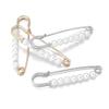 2pcs Brooch Anti-exposure Waistband Fixing Buckle Anti-pearl Safety Pin Multifunction Brooches for Women Waist Buckle
