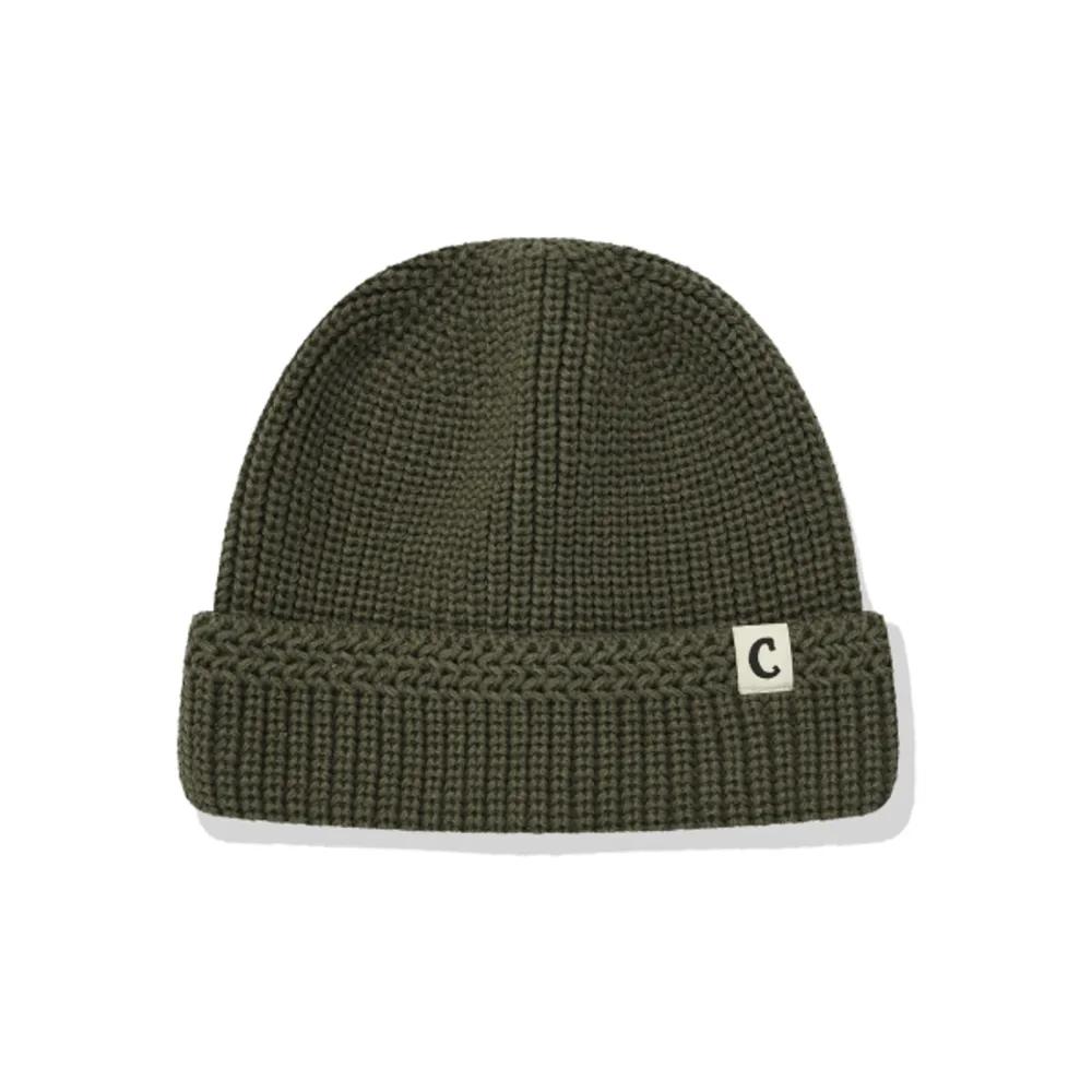 Authentic C Logo Short Beanie Khaki CO2304CA58KH 272867 F