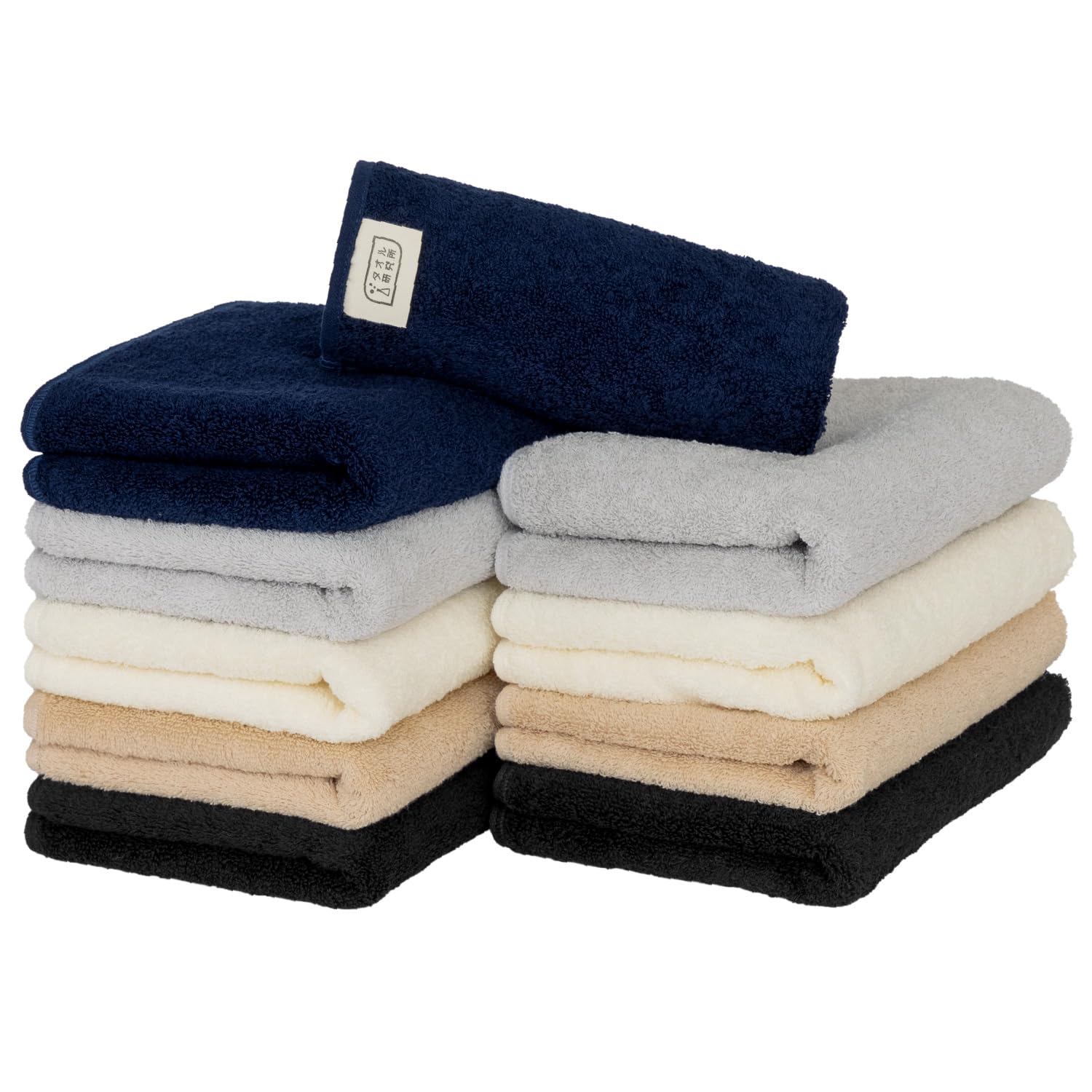 

Towel Laboratory Face Standard Medium Low Fast JapanTechnology [Everyday Simple] #001 MIX.d Towels, 10-Pack, Type, Weight, Lint, Absorbency, Durable,