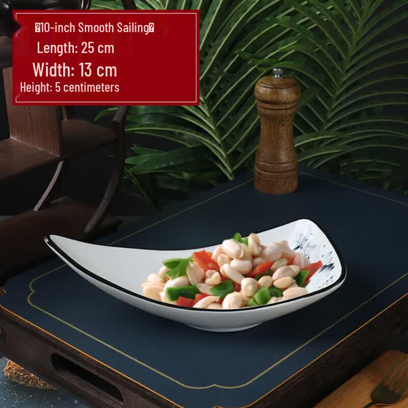 Chinese Style Ceramic Deep Dinner Plate