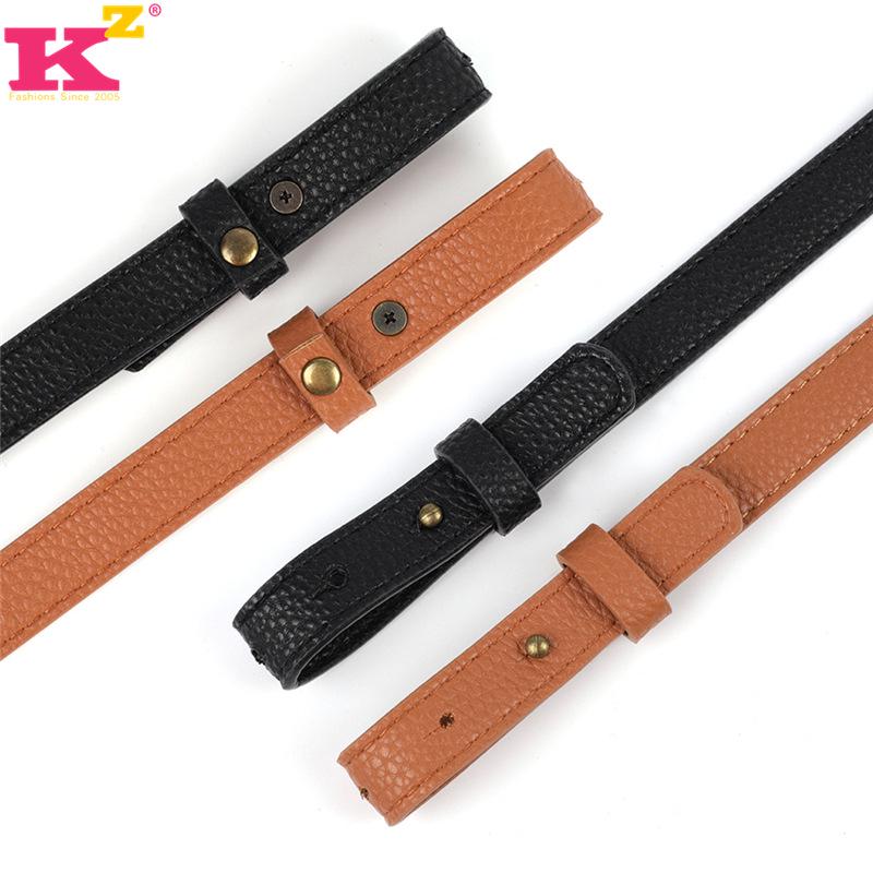Buckle-Free Adjustable Thin Black Shoulder Strap for Women - Replacement Underarm Crossbody or Backpack Strap