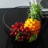 Modern Simple Iron Art Fruit Basket - Creative Hollow Design for Home Living Room Storage