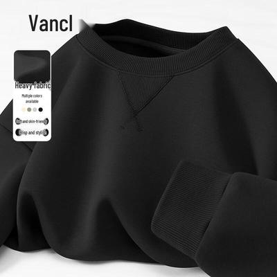 VANCL Herr Höst Tungvikt Lös Passform Långärmad Sweatshirt