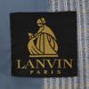 LANVIN 90s Silk Old tailored jacket 58 Blue gray Biggs Men's Used