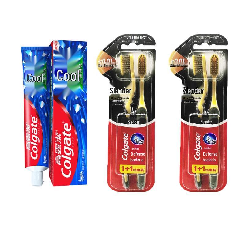 Colgate Ice Cool Mint & Charcoal Gold Toothpaste Value Pack