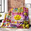 Softball Theme Home Customize Your Name Blanket Comfortable Soft Lightweight Allseason Multipurpose Blanket For Picnics Sofas Offices Beds Living