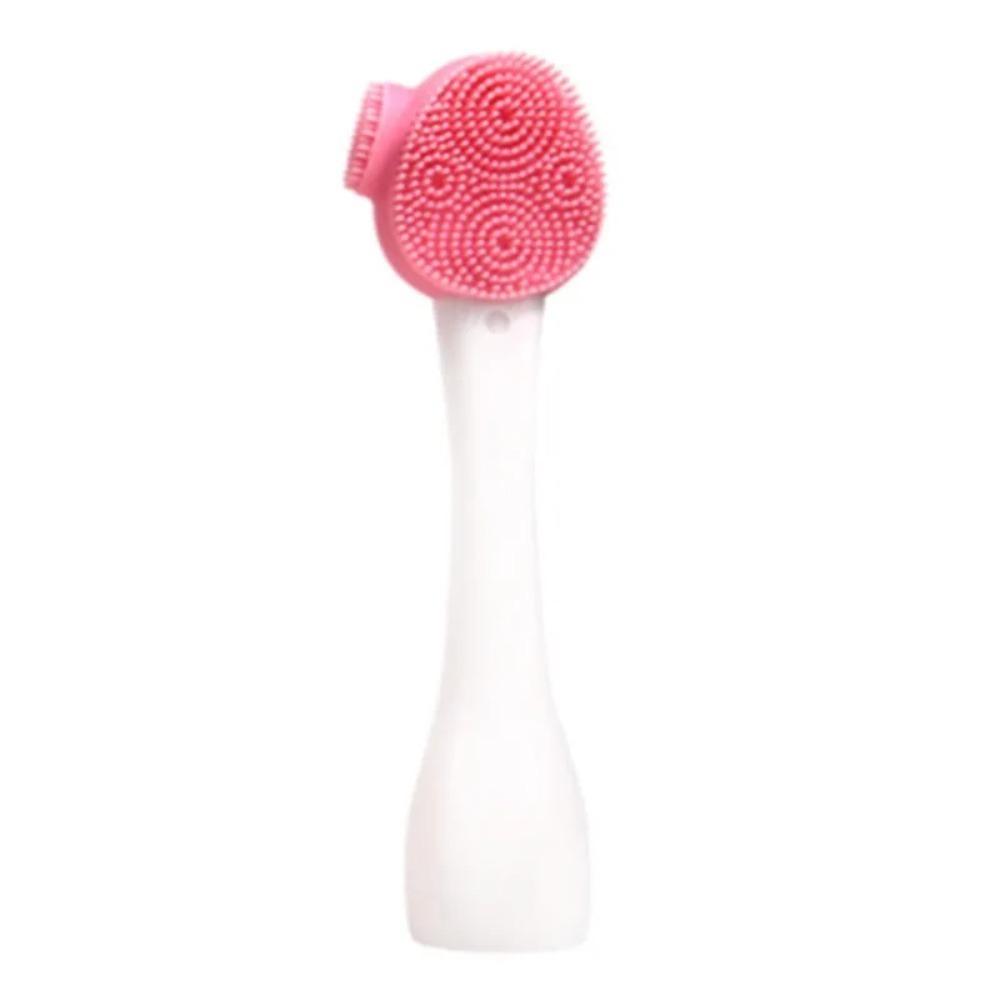 Soft Hair Silicone Facial Cleanser Brush Handheld Skin Care Tool Cleansing Brush  Deep Wash
