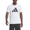 Adidas Train Essentials Feelready Logo Training Short Sleeve Size XL T-Shirt, Men's BXH37, White/Black (IM4373),