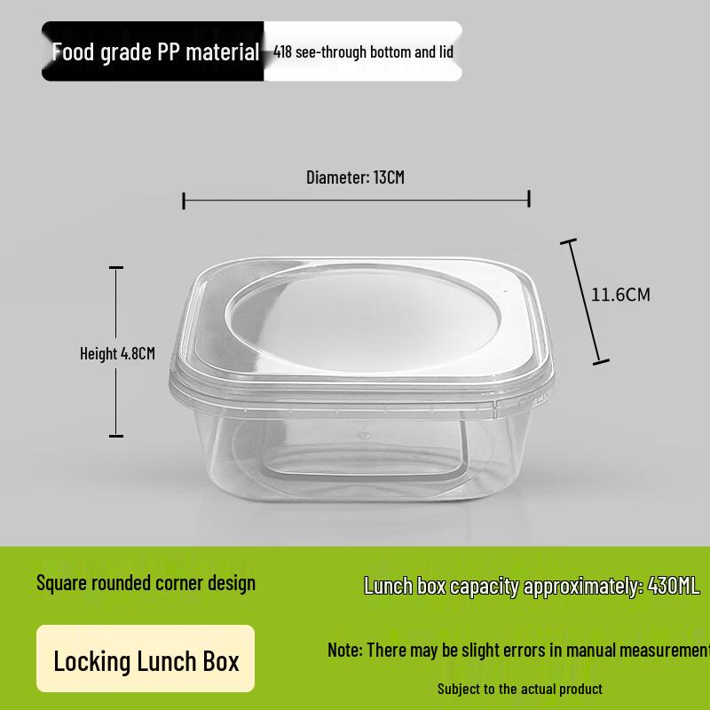 Food-Grade Microwaveable Bento Box with Lid
