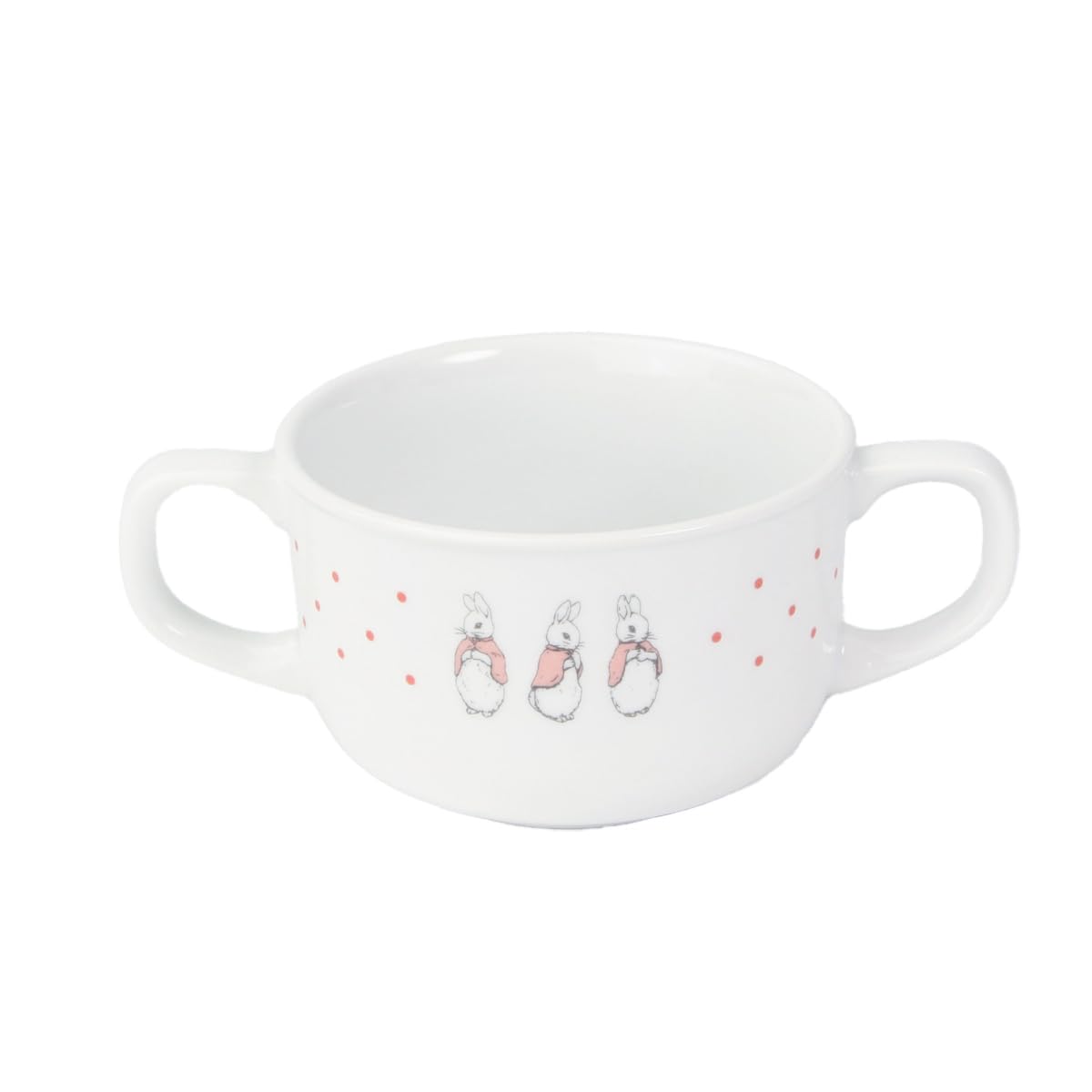 

OGISO Peter Rabbit Dot Girls Double-Handled Cup (Dishwasher and Microwave Safe)
