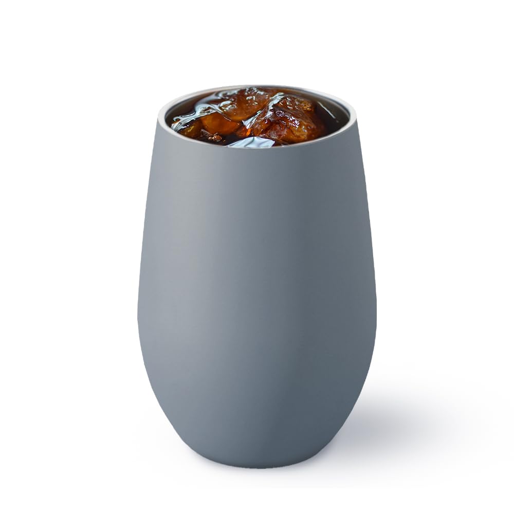 

[Perfect Gift] Iris Ohyama Stainless Steel Tumbler, 250ml, Vacuum Insulated, Keeps Drinks at the Perfect Temperature, Gray, STE-250