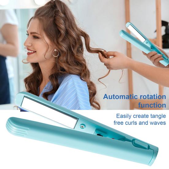 Alisador de cabelo USB portátil, aquecimento rápido, modelador de cachos elétrico, franjas de cabelo liso, mini modelador de cachos, ferramenta de viagem para mulheres