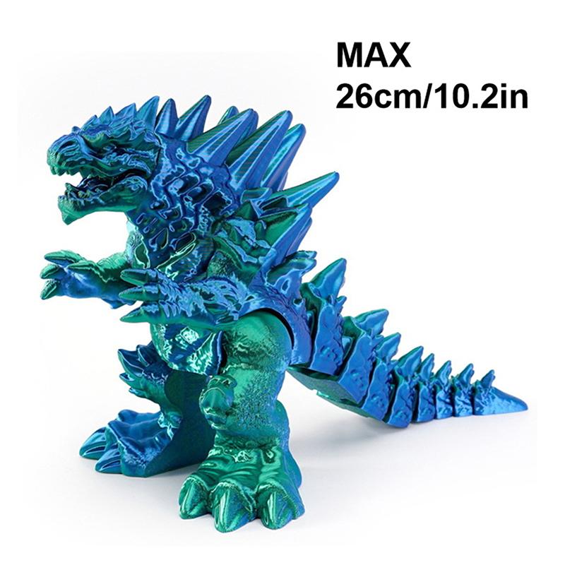 Jucărie Decorativă Dragon cu Articulații Mobile Poate Sta Model Dinozaur Gură Mare Fosilă Dragon Tyrannosaurus Rex Imprimare 3D