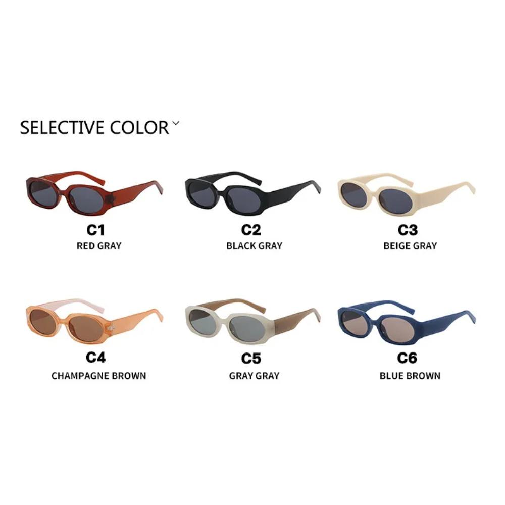 Y2K/Hip Hop Sunglasses Retro Small Frame Rectangular Sunglasses Street Photography Concave Shaped Sunglasses