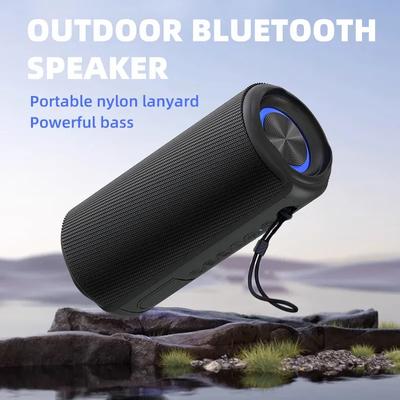 Portable Speaker,Wireless Bluetooth Speaker,IPX7 Waterproof, 40W Loud Stereo Sound,13H+ Playtime with Lights, for Home Outdoor