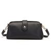 (Black) Doctor Bag Crossbody Small Classic Leather Handbag Handmade Fashion Crossbody