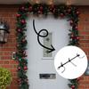 Heavy duties Variable Door Hanger For Seasonal Decorations Rustproof Metal Construction Quick Build No Tools Needed