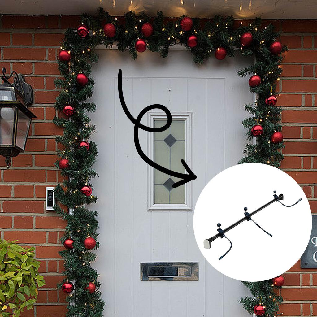 Heavy duties Variable Door Hanger For Seasonal Decorations Rustproof Metal Construction Quick Build No Tools Needed