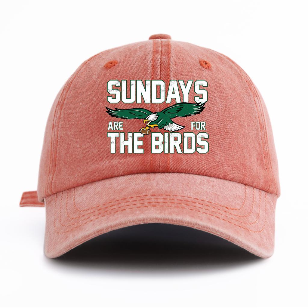 Pc THE BIRDS Print Washed Baseball Cap for AdultsMinimalist Retro Style Casual Soft Adjustable Dad HatPerfect As Gift