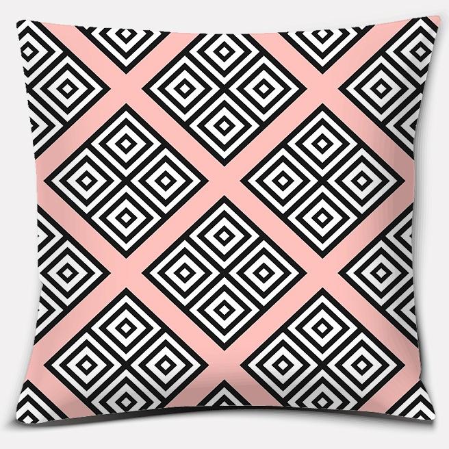 Nordic Modern Pink Series Pillow Gift Home Office Decoration Pillow Bedroom Sofa Car Cushion Cover (45Cm * 45Cm)