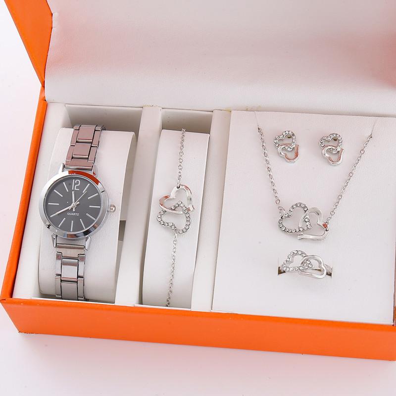 Temperament Steel Belt Women'S Watch Watch Fashion Simple Trend Women'S Quartz Watch Bracelet Set