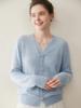Autumn/Winter Women's Cashmere Cardigan - Single-Breasted, Round Neck Outerwear, Loose Fit