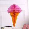 Ice Cream Centerpiece Foldable Vibrant Color Party Accessory Party Birthday Baby Shower Party  Ice Cream Centerpiece for Family