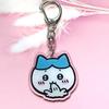 Chiikawa Decorative Acrylic Keychain: Cartoon Pendant for Bags and Car Keys