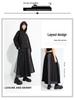 2025 Autumn/Winter Niche Fashion Elastic Waist Patchwork Wide-Leg Culottes Plus Size