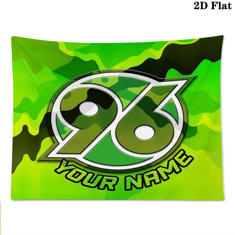 Hannover 96 Custom Name Wall Tapestry Aesthetic Wall Hanging Printed Fabric Blanket Decorative Tapestries for Bedroom Living Room Home Decor