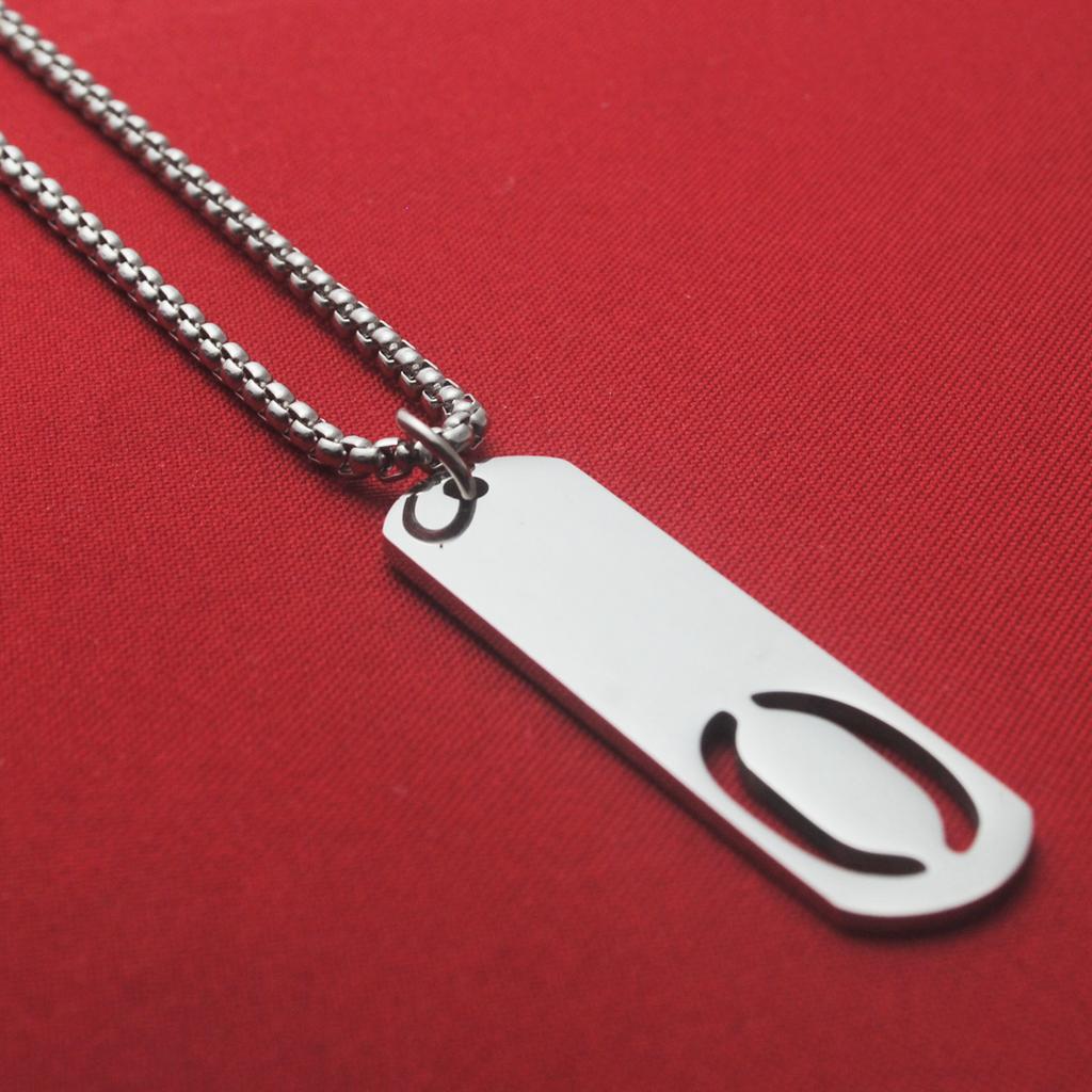 Titanium Steel English Letter Pendant Stainless Steel Unisex Versatile Fashion Accessories Couple Jewelry Necklace