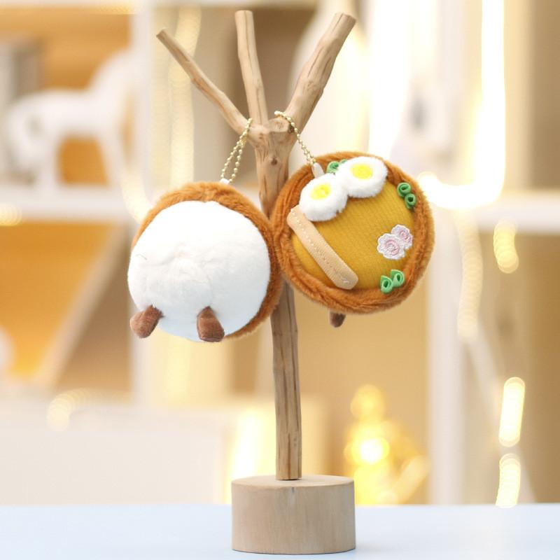 Noodle Egg Cartoon Plush Keychain Pendant With Pp Cotton For Kids And Gift Teens