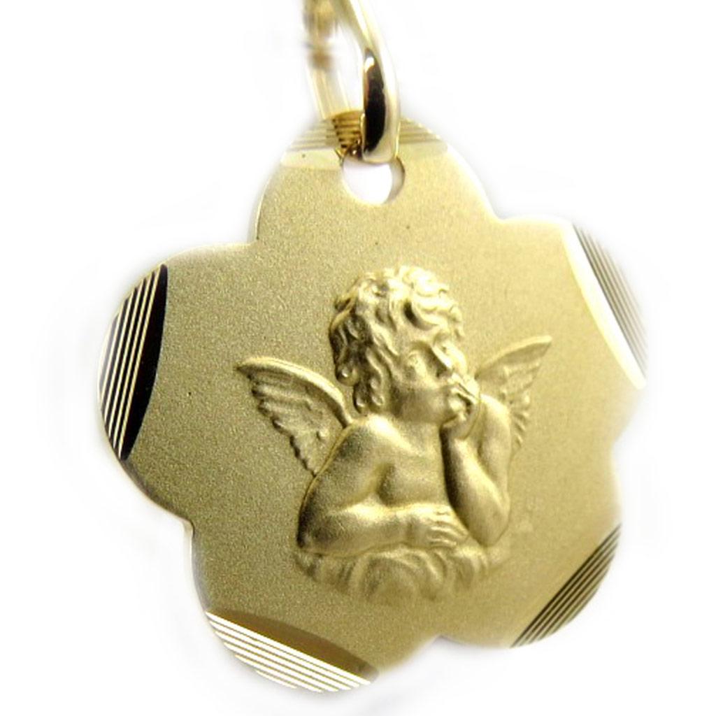 Les Trésors De Lily [L3050] - Gold Plated 'Little Angel' Pendant