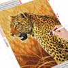Vollständige quadratische Diamant-Kunst-Sets Tier Diamantstickerei Kreuzstich Leopard 5D DIY Mosaik Verkauf Wandkunst