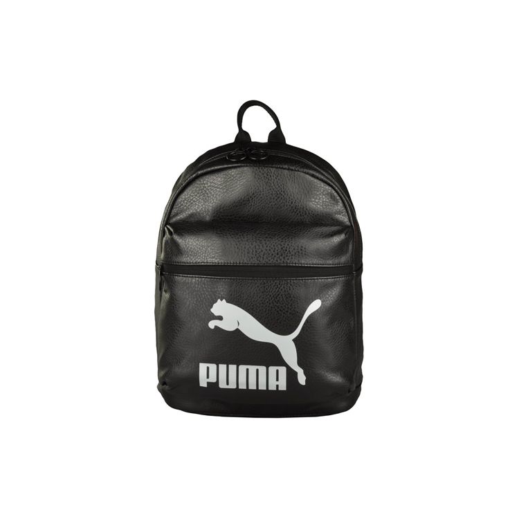 Puma Large Logo Casual PU Backpack Women Backpack Black 075164-03