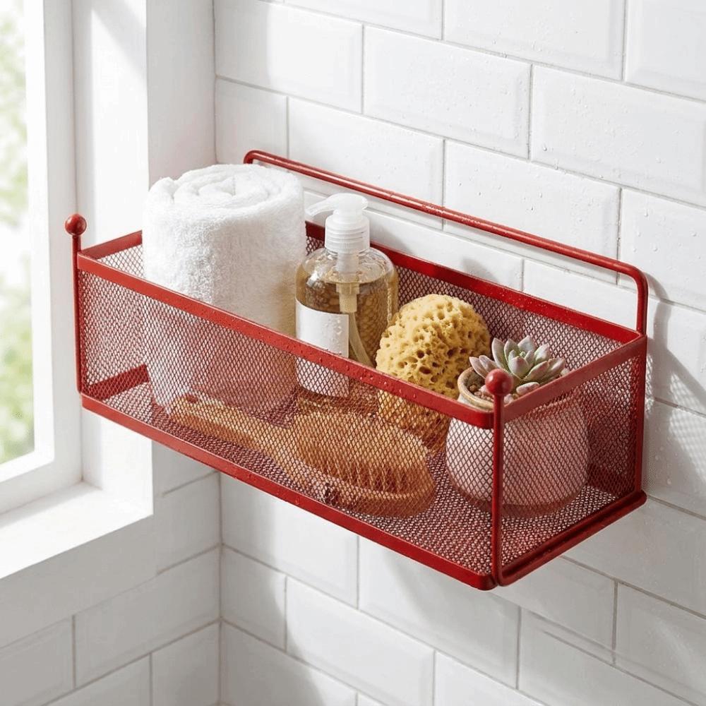 Moisture Resistance Faucet Storage Shelf Wall Mounted Kitchen Storage Rack Bathroom