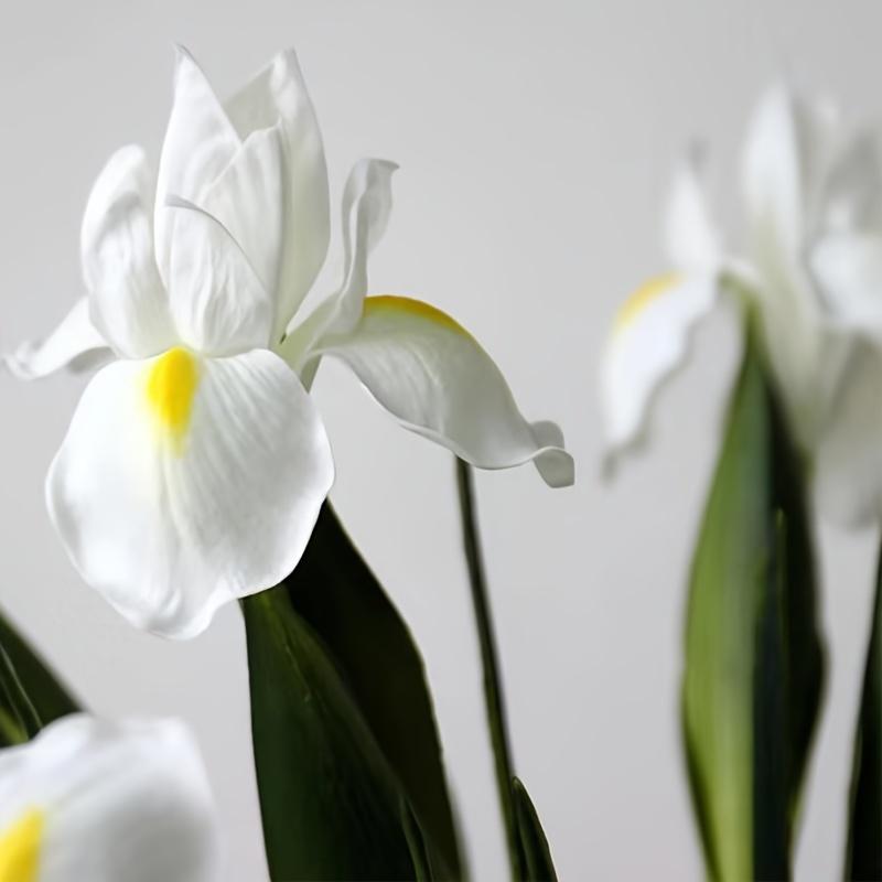 1 Stück, fühlt sich echt an, hochwertig, simulierte PU-Irisblume, Heimdekoration, Raumdekoration, Urlaubsdekoration, Partydekoration