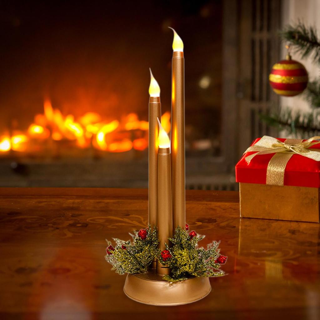 Candles for Christmas, Party Decorations, 12 Inch Flameless Taper Candle