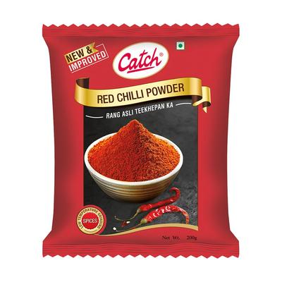 Catch Rotes Chilipulver Lal Mirch 200g Packung 1 Hochwertiges Indisches Gewürz zum Kochen und Würzen