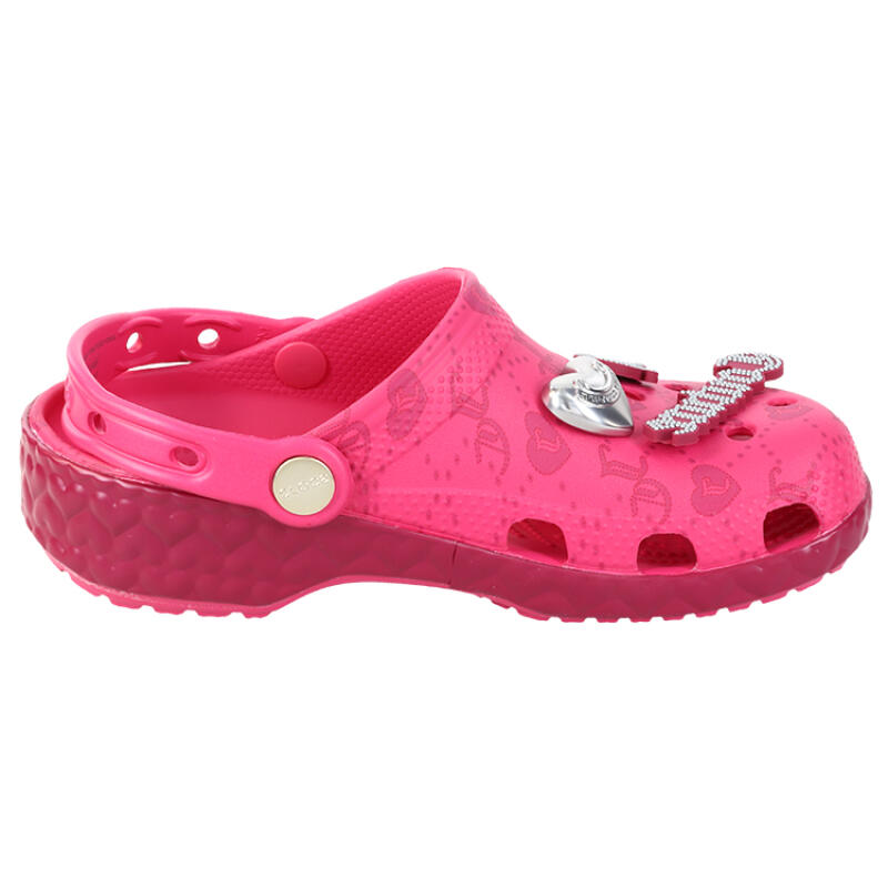 Crocs Classic Clog Juicy Couture Comfortable and Versatile Hole Shoes for Men and Women In Pink