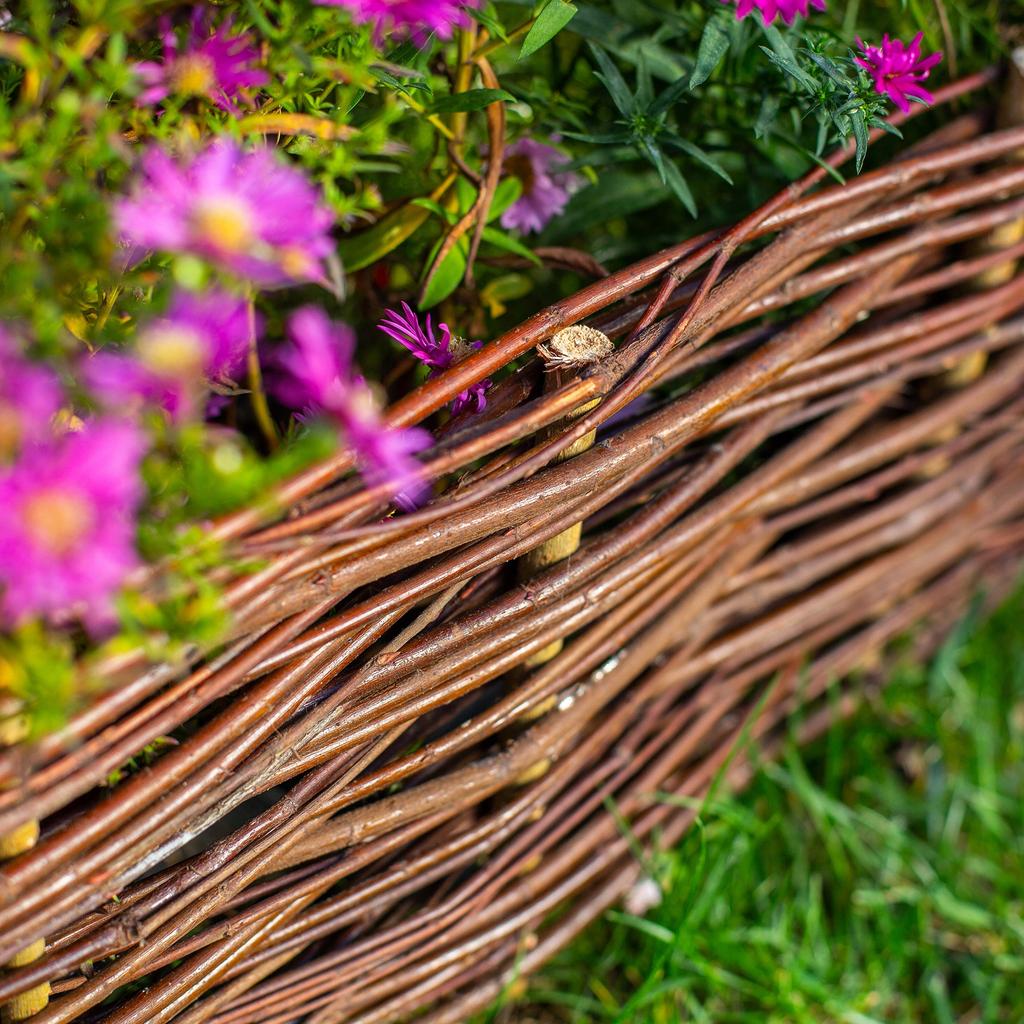KADAX Wicker Palisade Fence Fence Edging