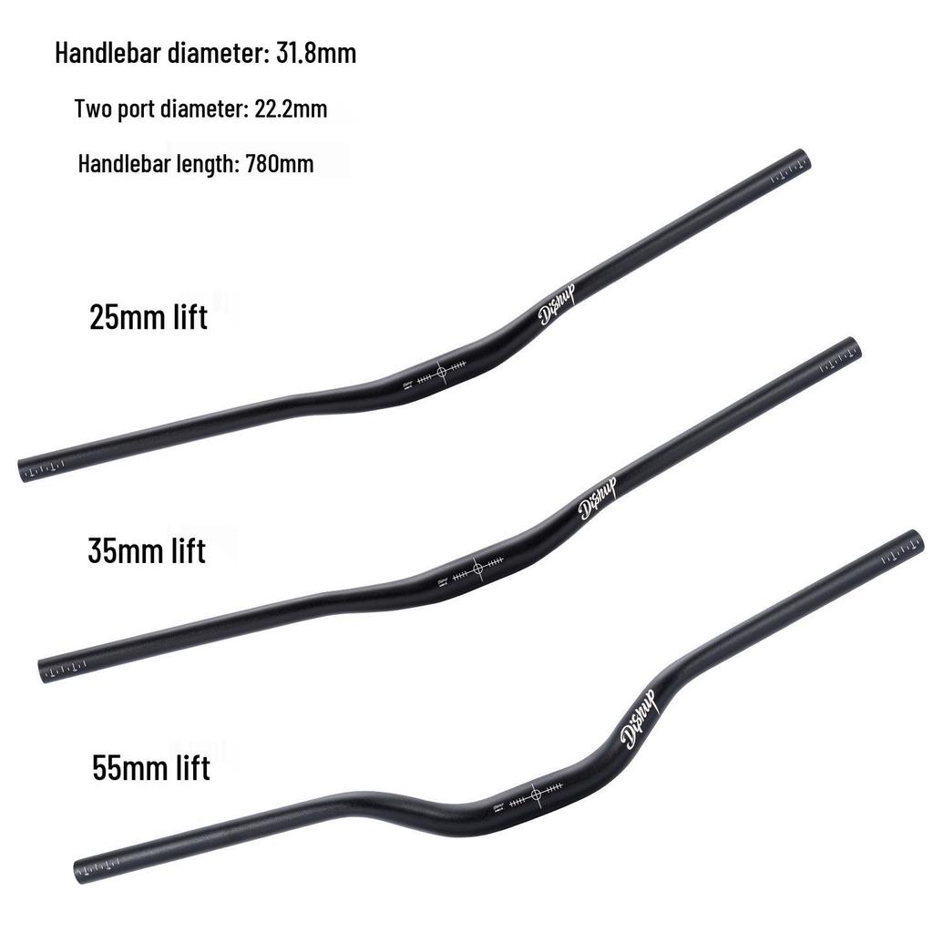 Aluminiumlegierung Mountainbike Riser Lenker - 35/55 Rise, 760/780mm für Downhill Off-Road