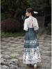 Ming Dynasty-inspired Embroidered Hanfu Skirt and Top Set