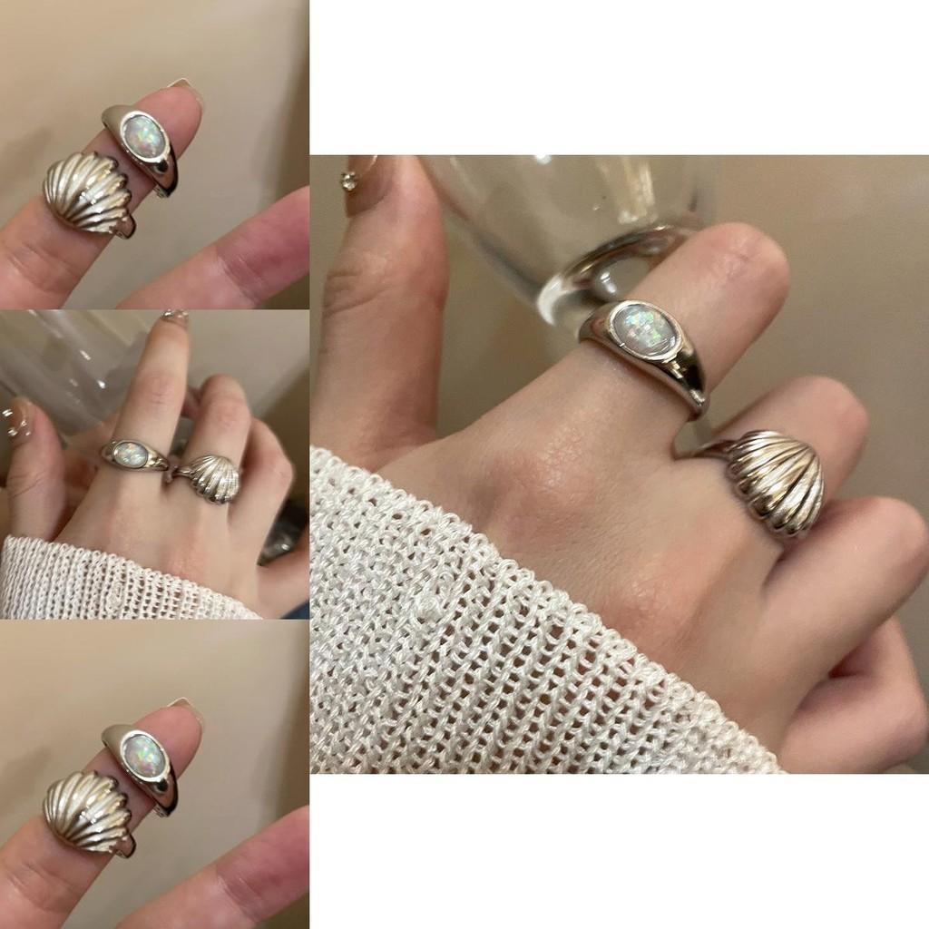 Fashionable Shell Mermaid Ring For Women Unique Copper Accessory For Summer Style