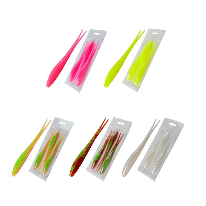 3Pcs Fork Tail Swimbaits Floating Fishing Lure Soft Artificial Baits Fishing Accessories Easy to Use