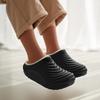 **Unisex EVA Waterproof Cotton Slippers Closed Toe Fleece Lined Soft Anti Slip Warm Home**