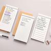 Kraft Paper Notebook with Sticky Notes: Horizontal Line, Simple Grid, Message Pads for Students